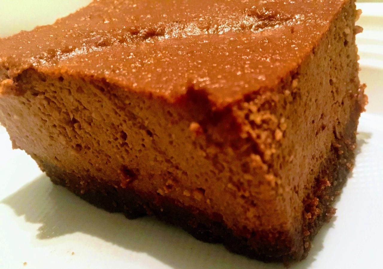 Cheesecake Choco-Praliné sans lactose ni gluten